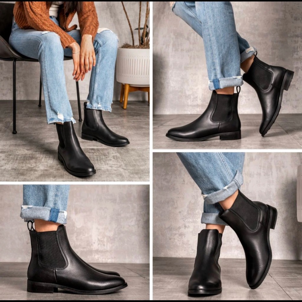 Thursday Boot Company Dutchess Black Chelsea Handmade Leather Boots